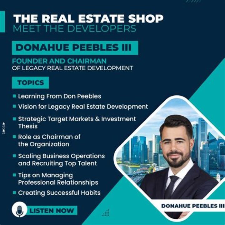 Fame | R. Donahue Peebles net worth and salary income estimation Jan, 2024