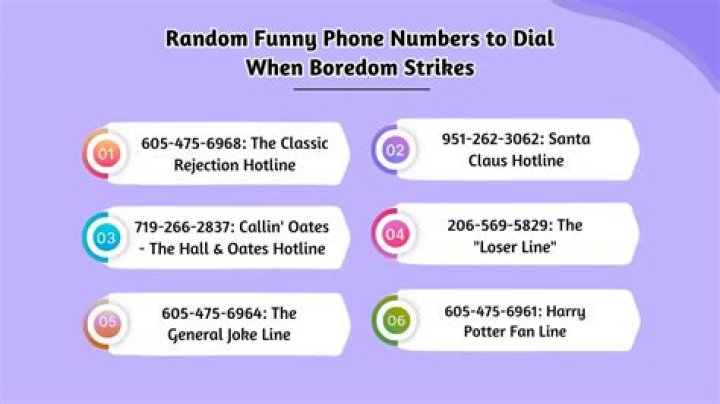 Funny Numbers To Call When You are Bored or Stuck At Home