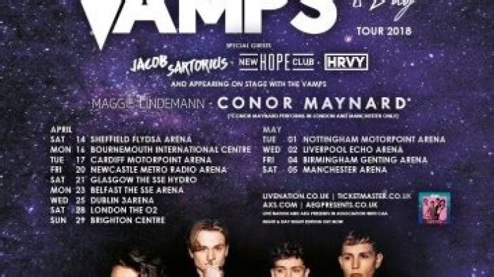 HRVY joins The Vamps Night and Day tour