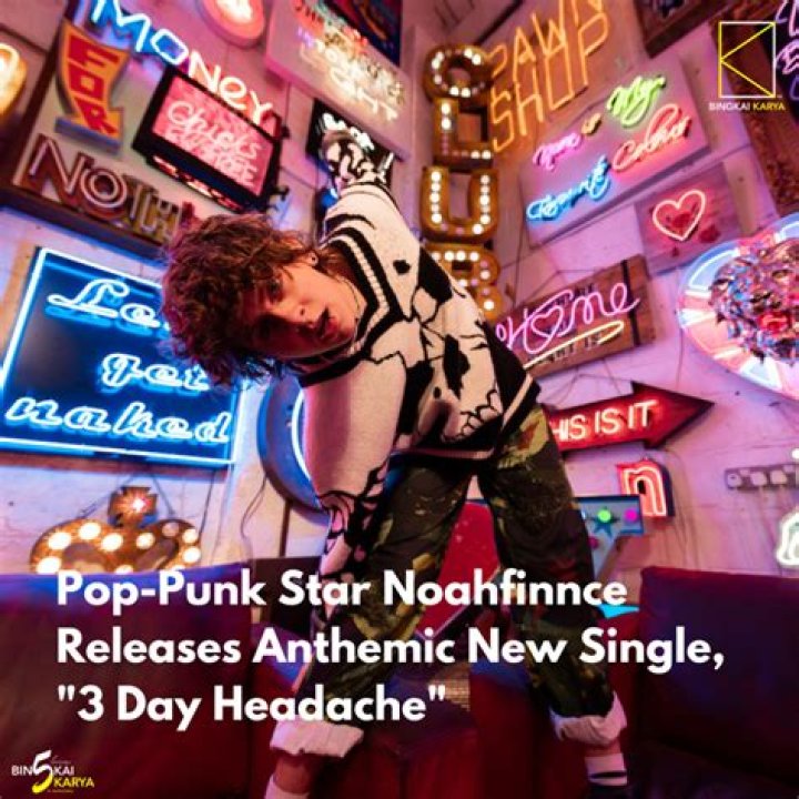 NOAHFINNCE drops pop-inspired new single '3 DAY HEADACHE'
