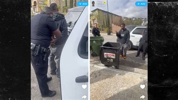 Ray J Arrested For Spitting On Cop and Kicking Out Police Car Window (VIDEO)