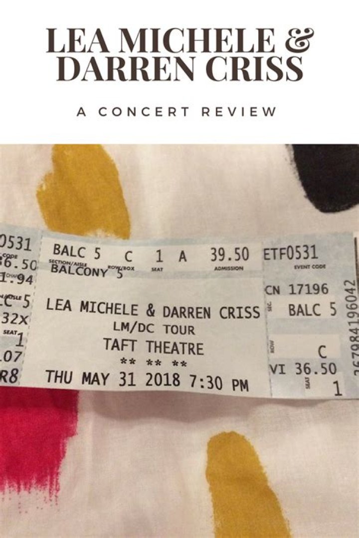 REVIEW: Lea Michele and Darren Criss – live in London