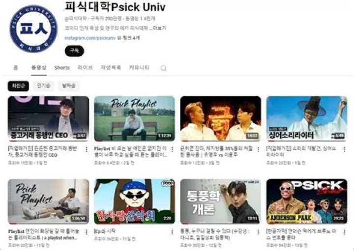 Similar Youtubers to 피식대학Psick Univ